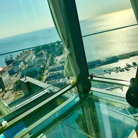 Sea Towers Penthouse 23-24 Two-floors Sea View Panoramic Terrace 110m2 !!! Jacuzzi Gdynia