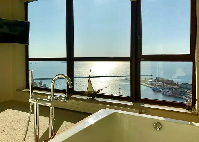 Sea Towers Penthouse 28-29 Two-floors Sea View Panoramic Terrace 110m2 !!! Jacuzzi Apartment *